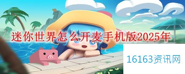 迷你世界咋么开麦手机版2025年